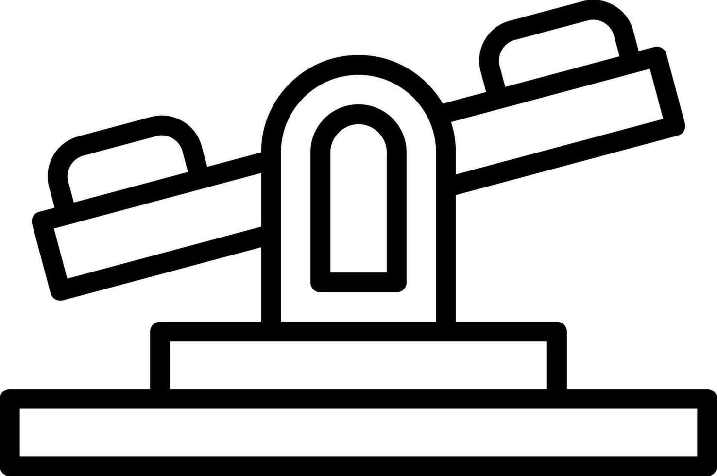 Seesaw Vector Icon Design
