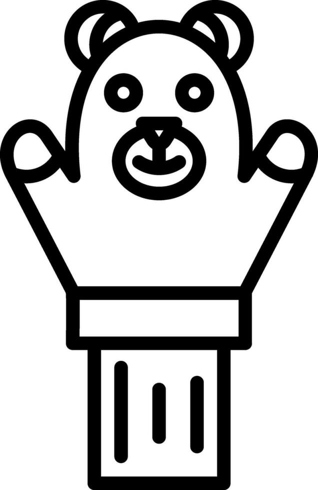 Hand puppet Vector Icon Design