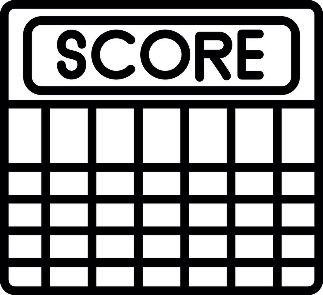 Score Vector Icon Design