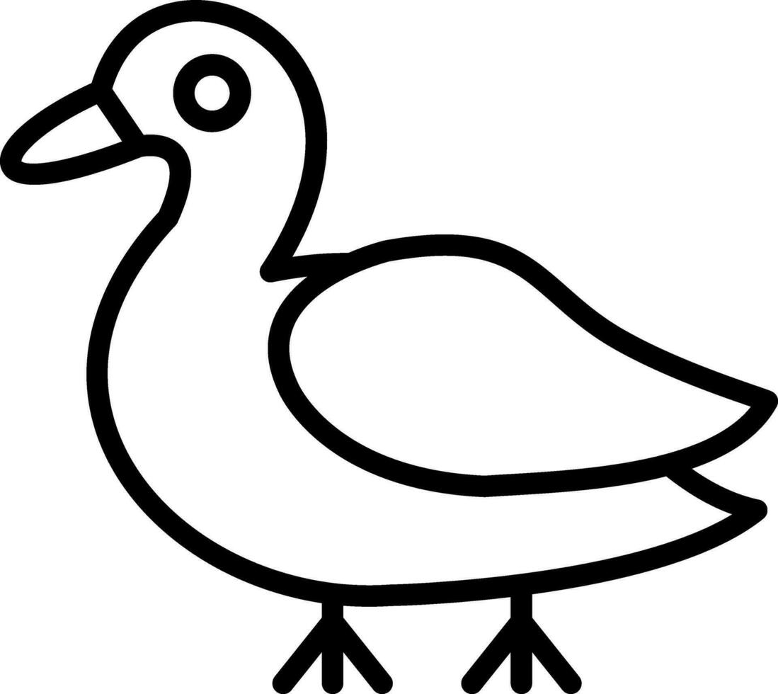 Pato vector icono diseño