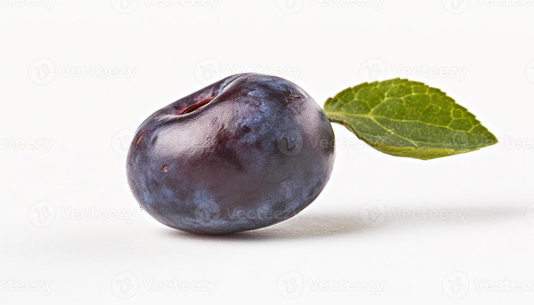 Juicy blueberry, ripe and fresh, perfect for healthy snacking generated by AI photo