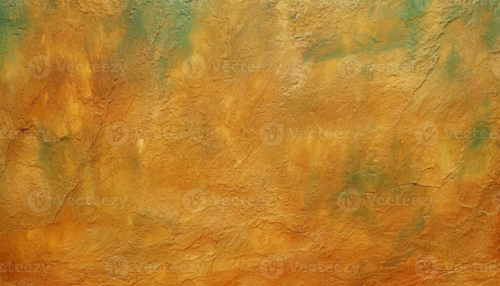 Abstract rusty wall with vibrant colors and messy acrylic painting generated by AI photo