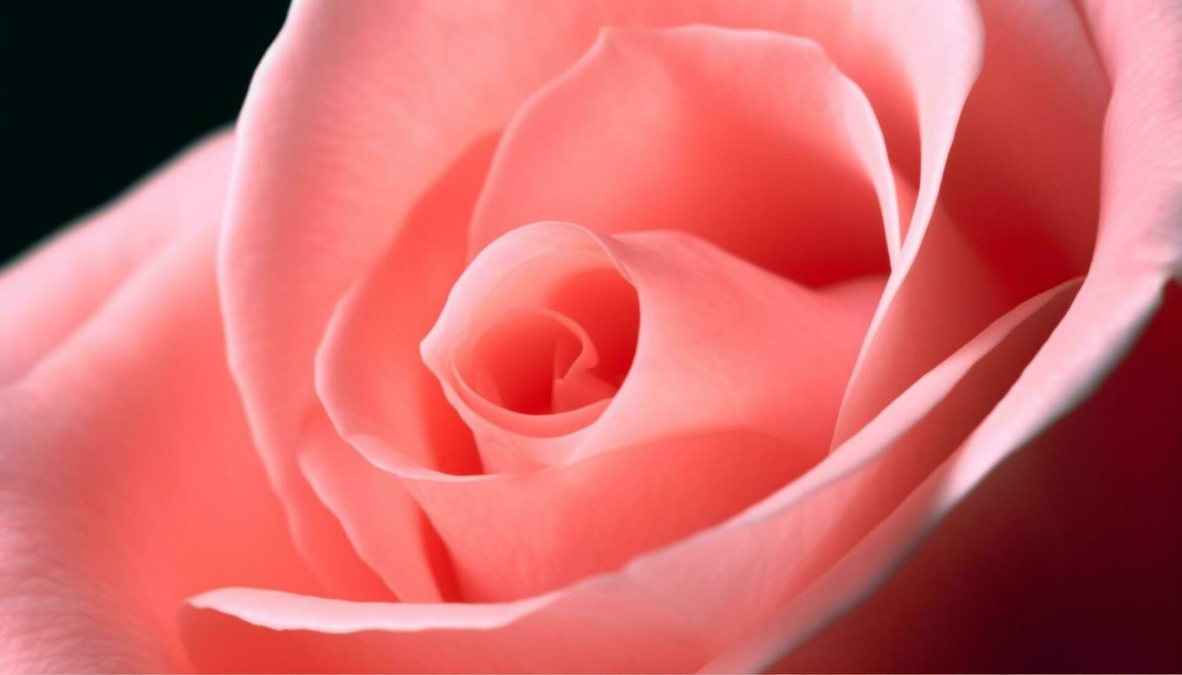 Vibrant pink rose petals symbolize love and passion in nature generated by AI photo