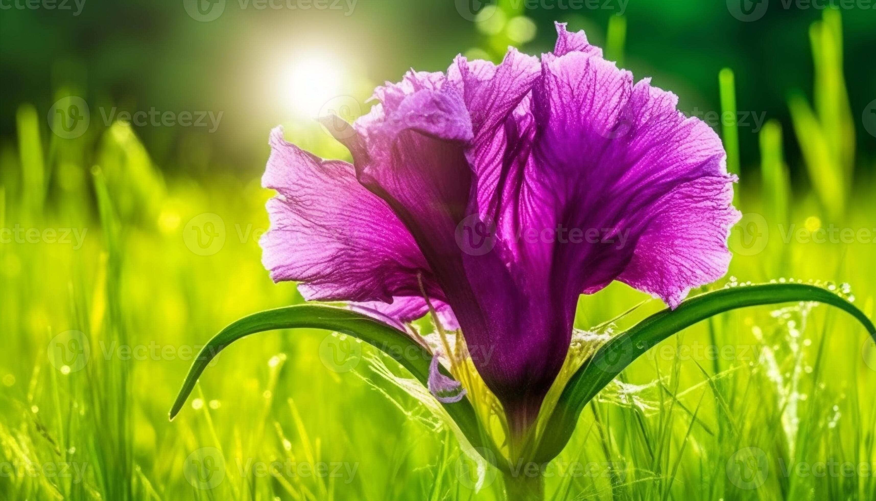 Vibrant wildflowers bloom in a meadow, showcasing nature beauty