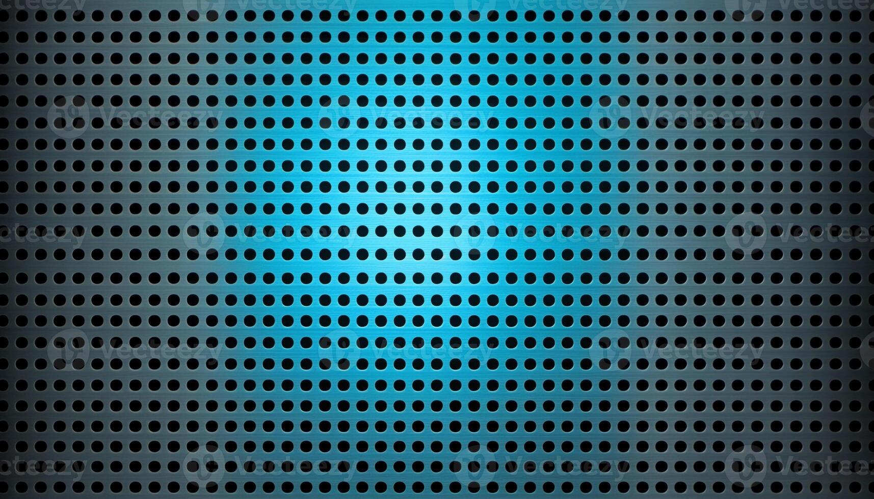 Abstract metallic circle pattern in blue, striped with simplicity generated by AI photo