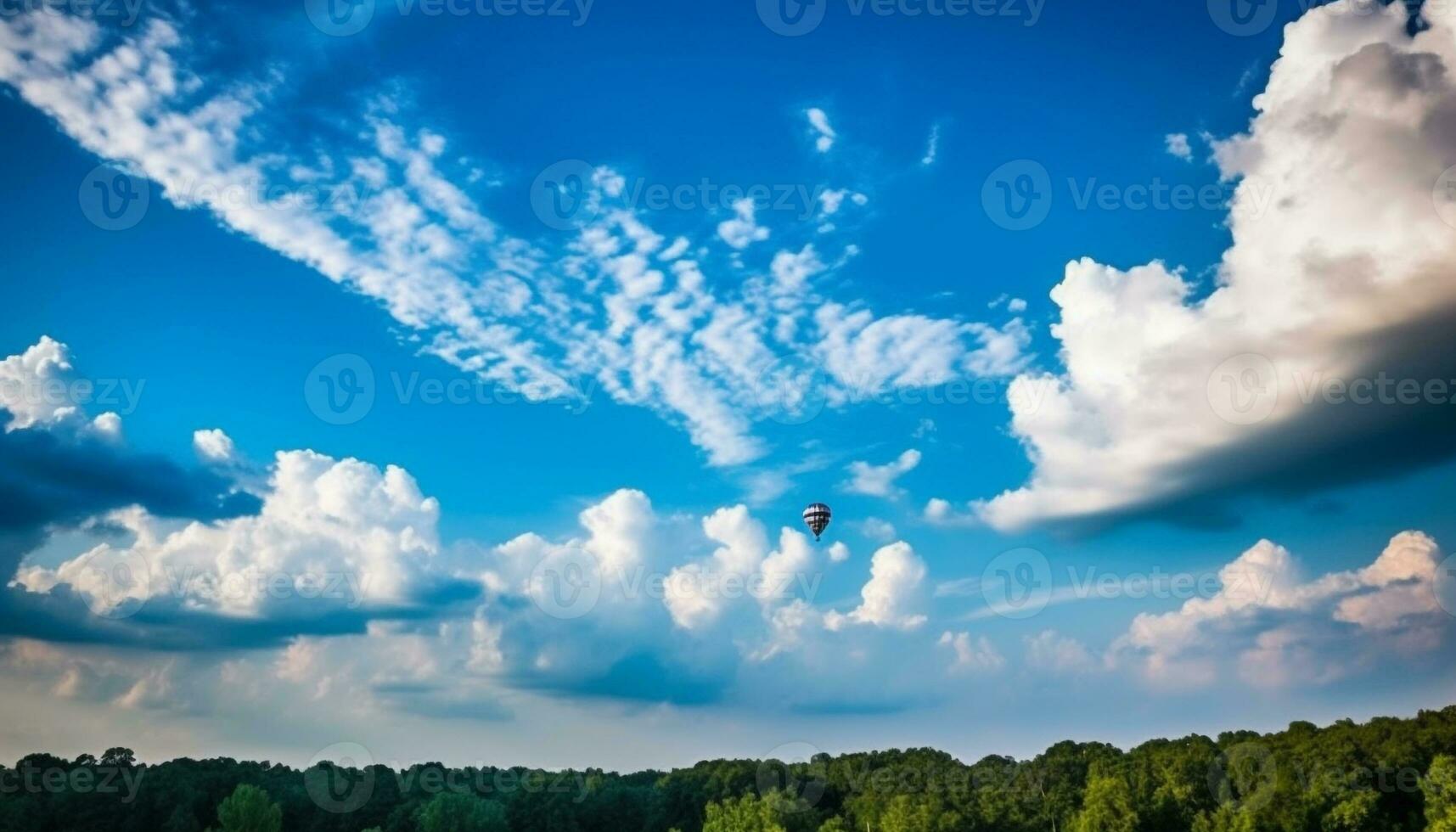 volador alto en el cielo, experimentando el último libertad generado por ai foto