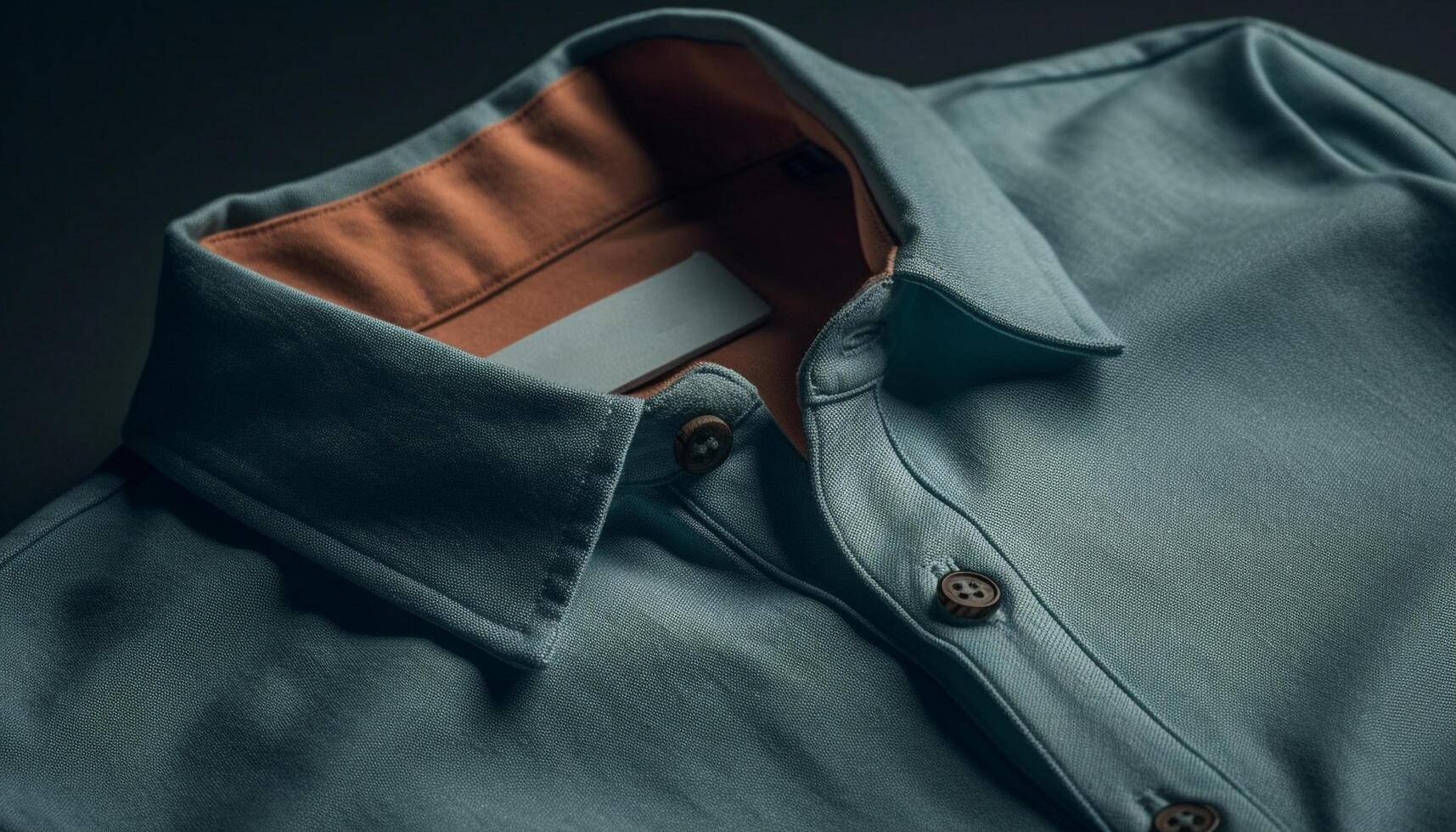 Elegant men jacket with blue striped pattern on dark background generated by AI photo