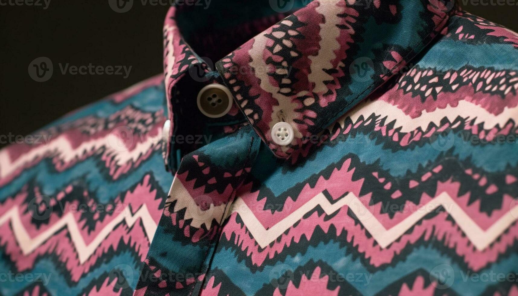 Multi colored wool jacket with striped pattern, perfect for winter warmth generated by AI photo