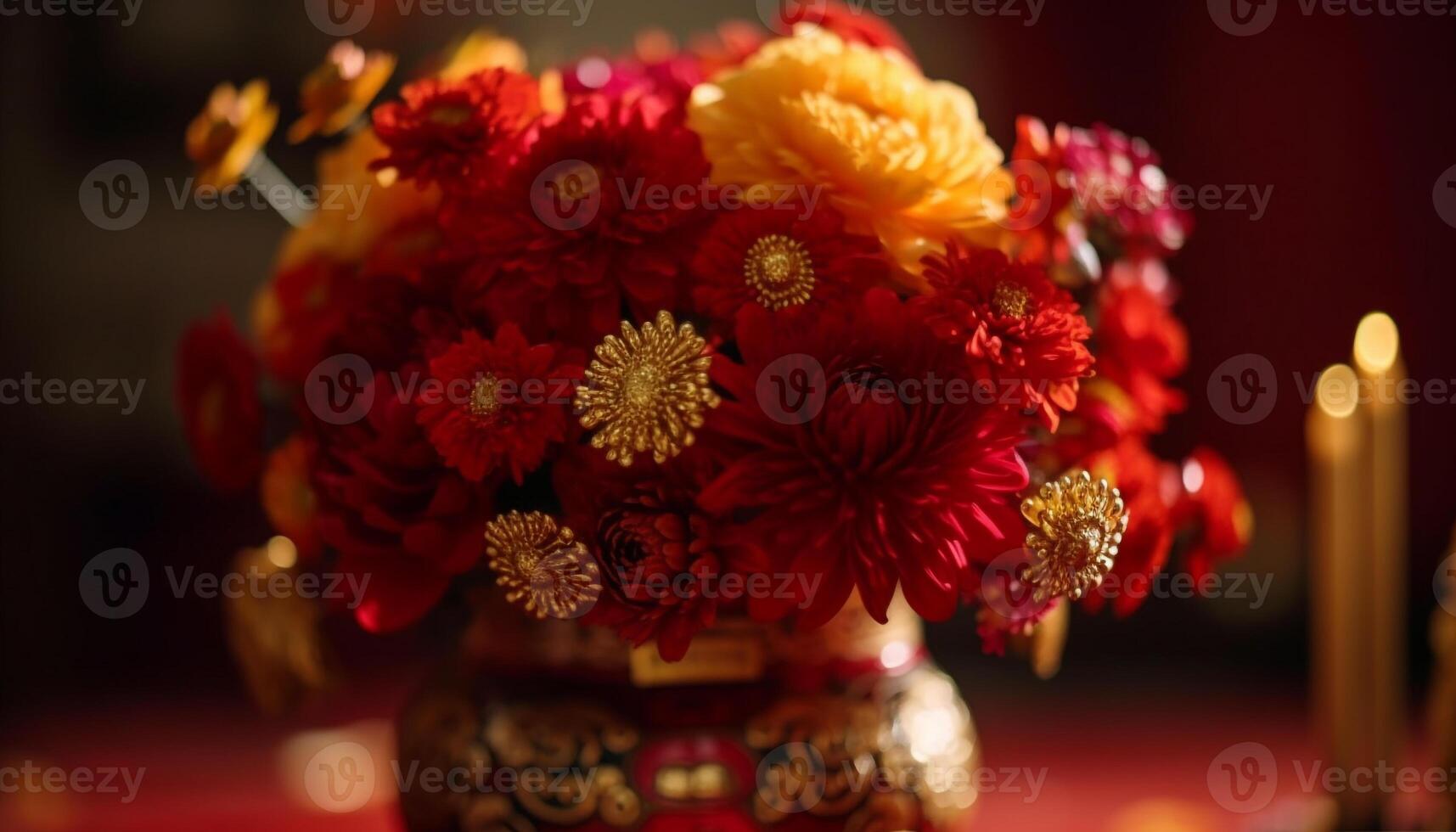 vibrante ramo de flores de multi de colores flores trae alegría a celebracion generado por ai foto