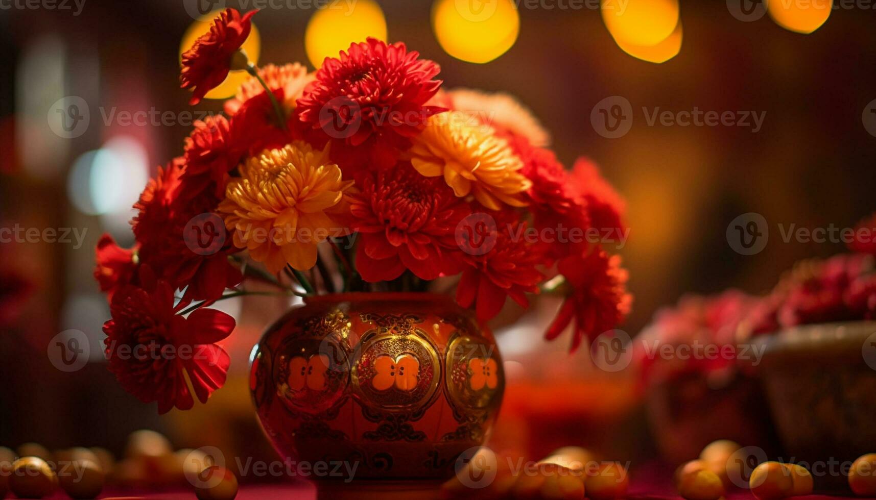 A vibrant bouquet of multi colored flowers adds elegance to decor generated by AI photo