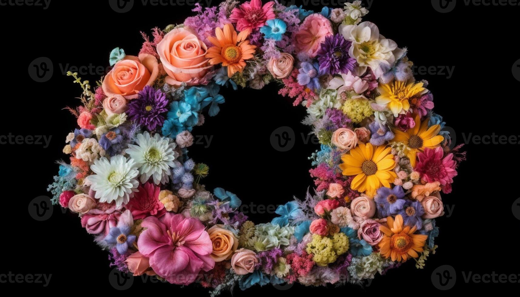 un vibrante ramo de flores de multi de colores flores simboliza amor y celebracion generado por ai foto