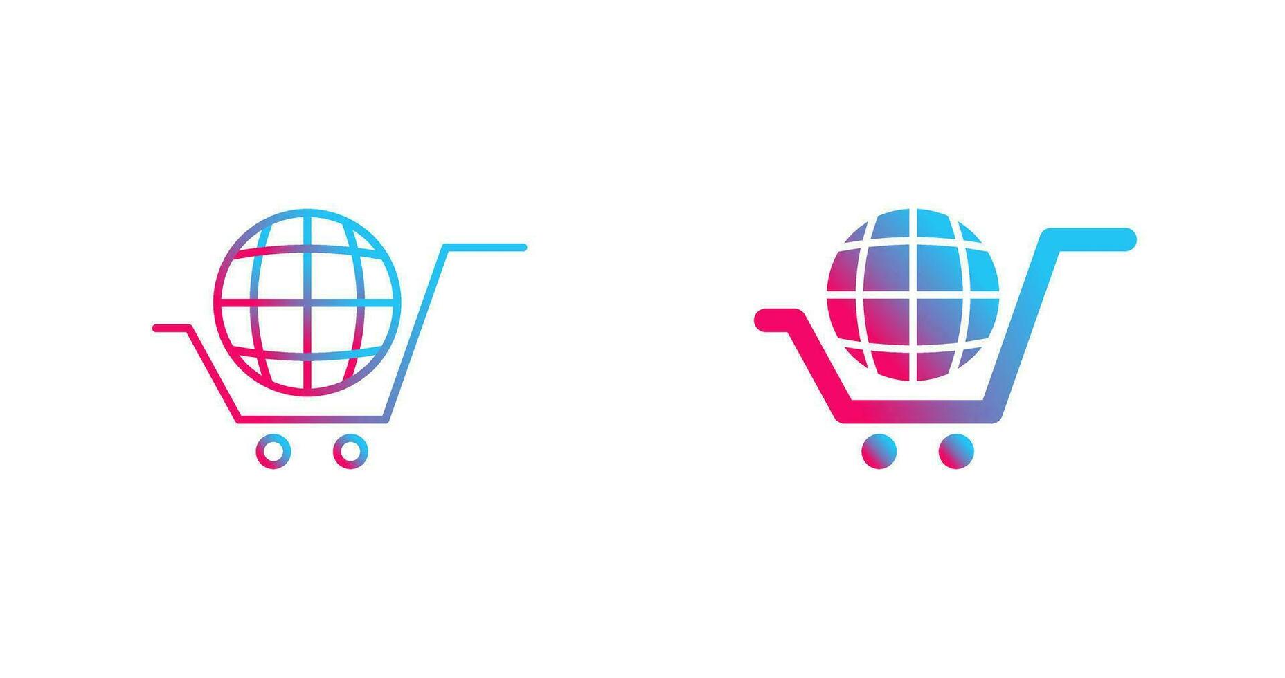 Global Shopping Vector Icon