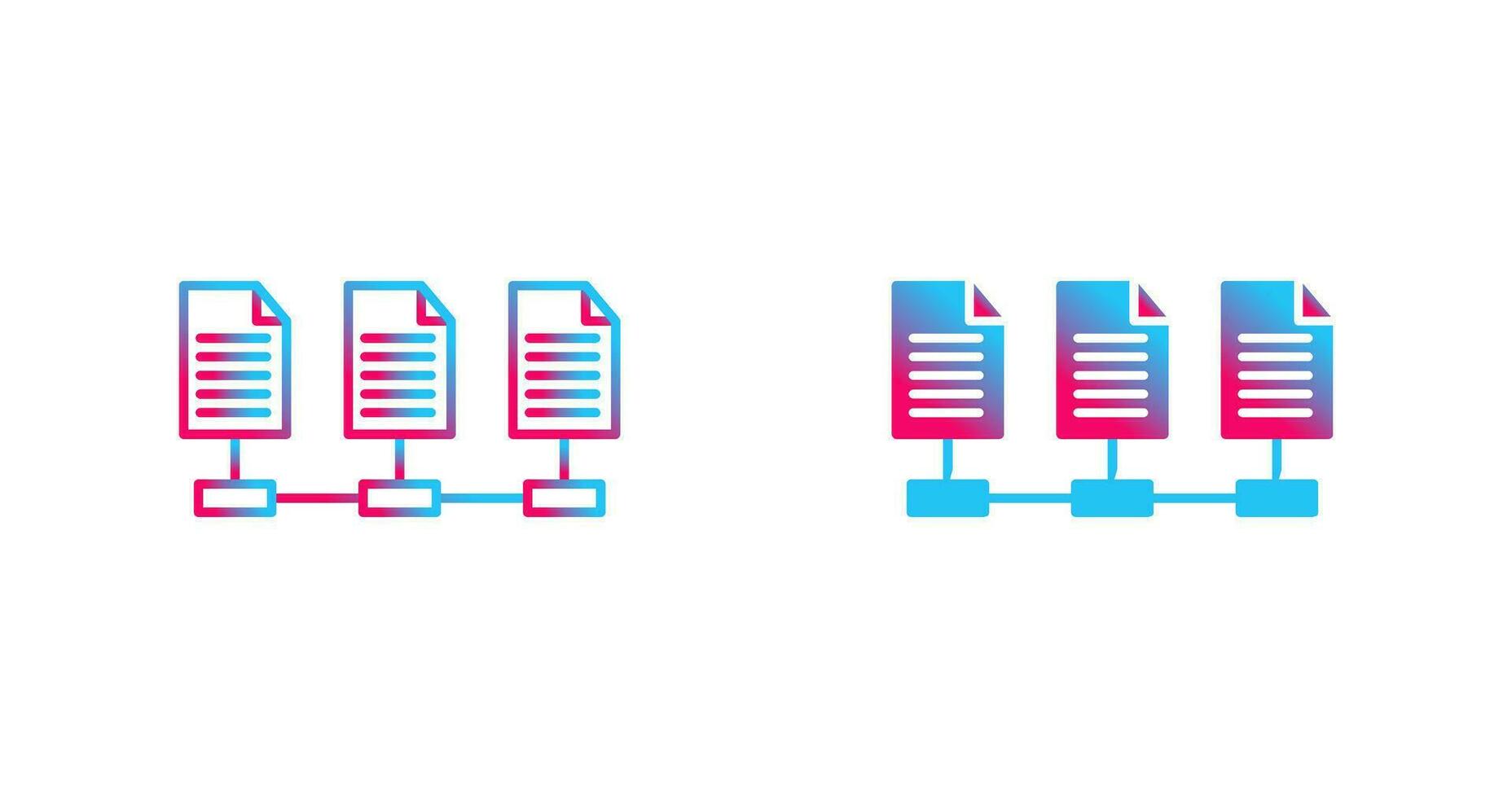 Network Files Vector Icon