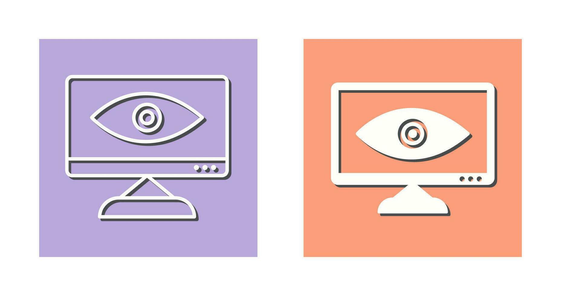 icono de vector de visibilidad web único