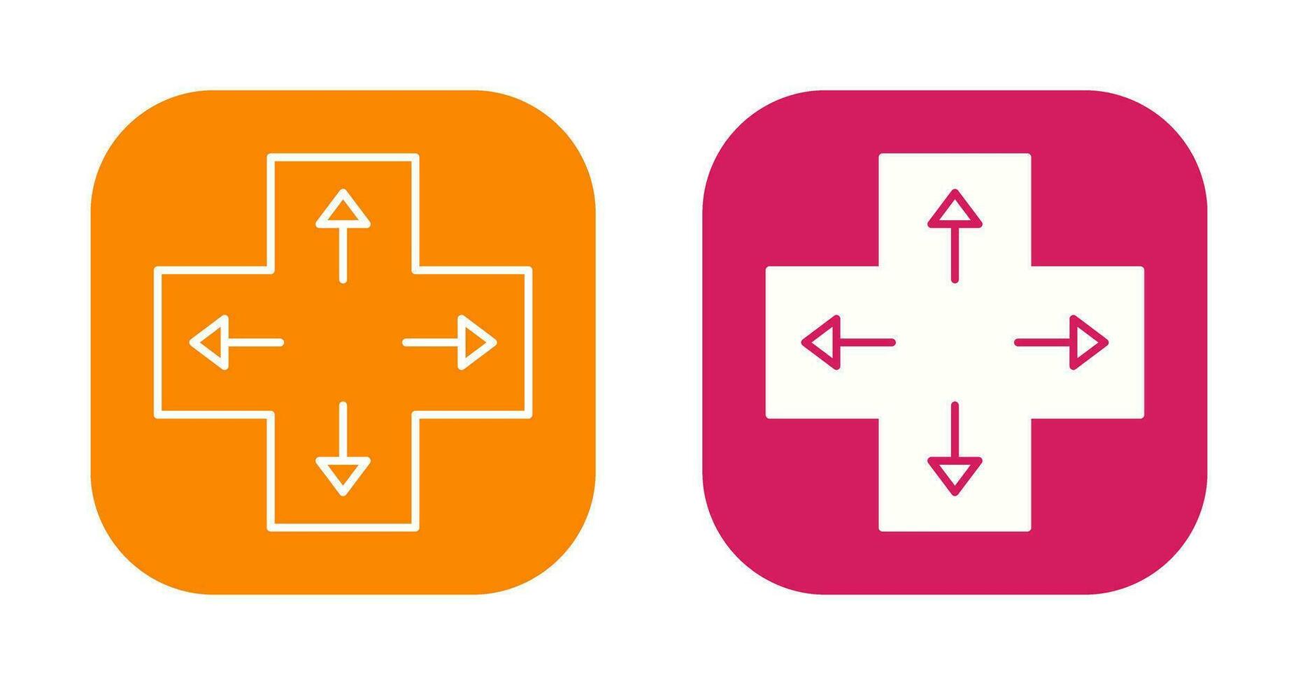 Unique Direction Keys Vector Icon