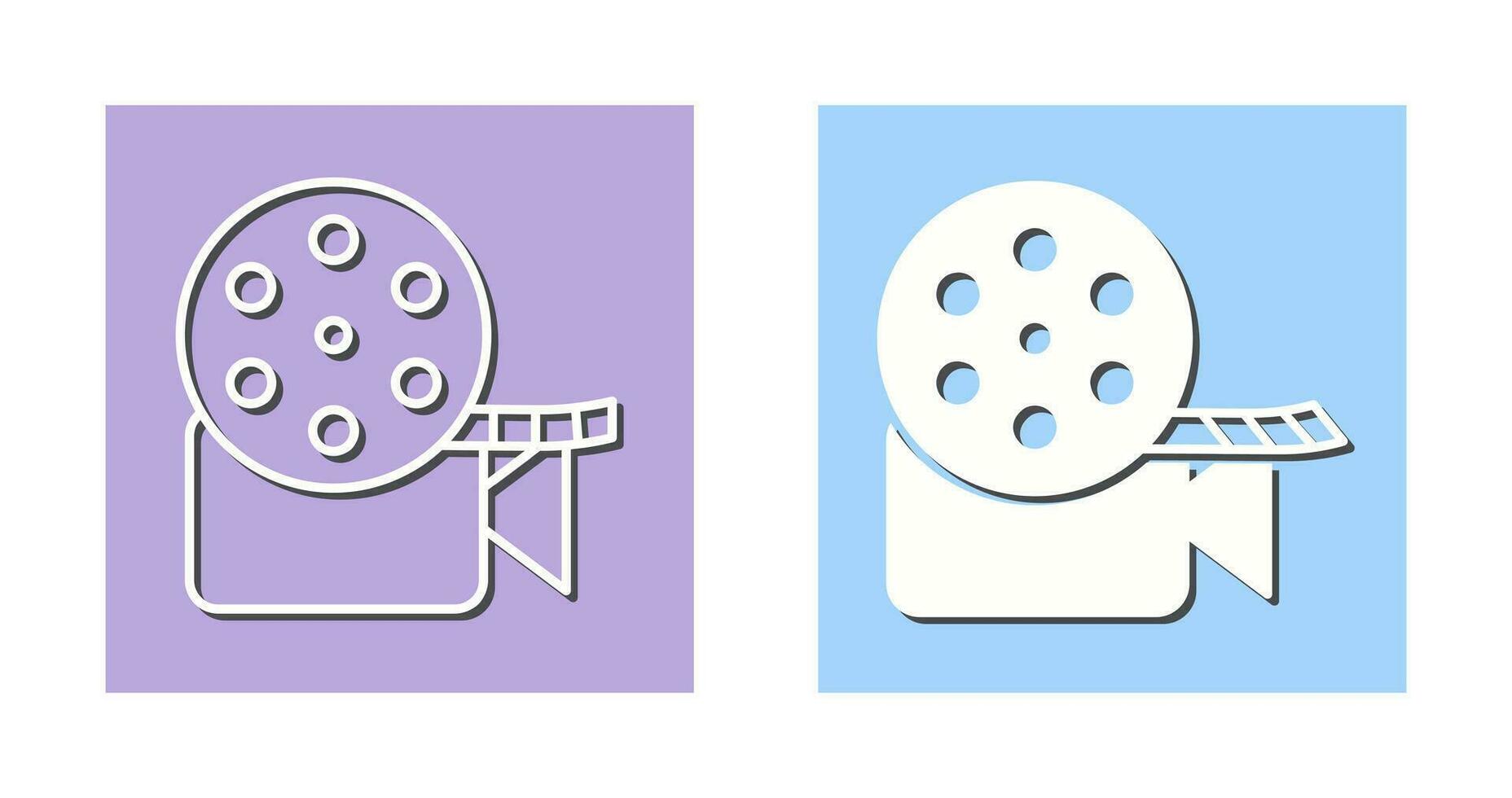 Unique Video Reel Vector Icon