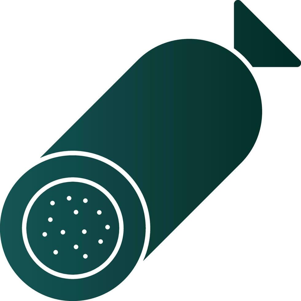 diseño de icono de vector de salami