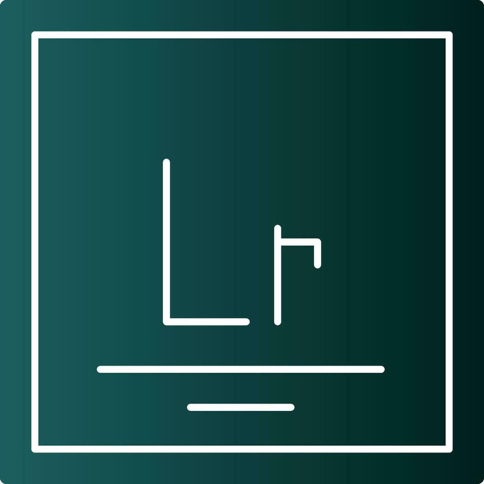 Lawrencium Vector Icon Design