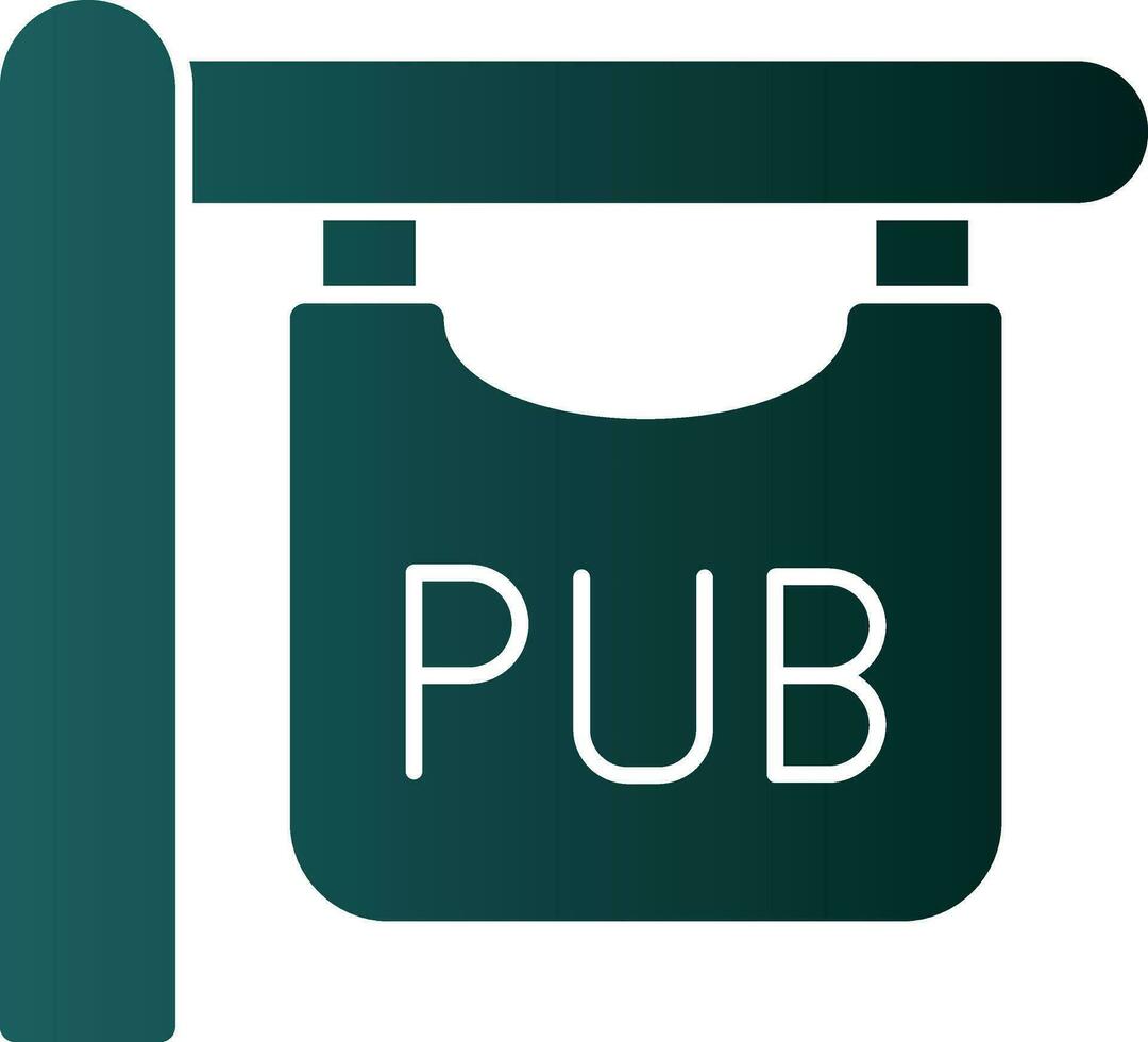 Pub sign Vector Icon Design