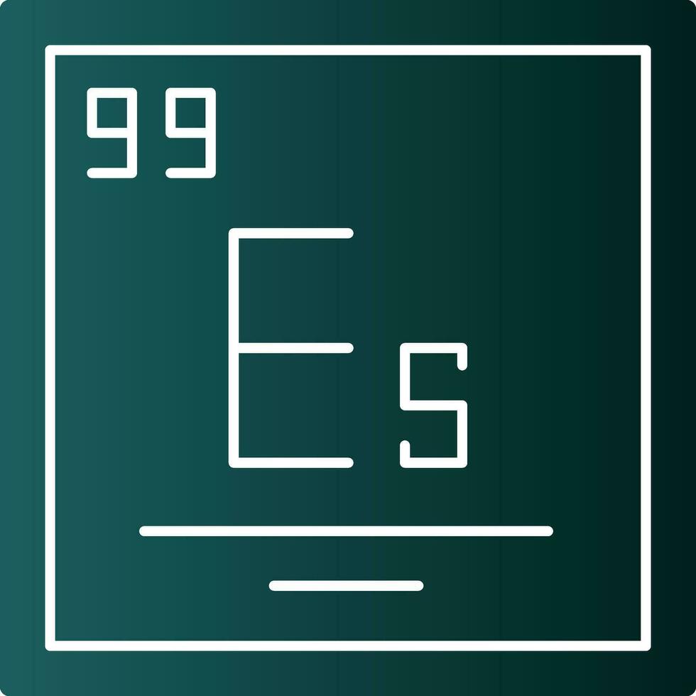 Einsteinium Vector Icon Design