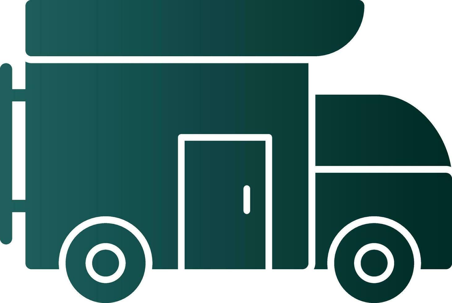 Camper van Vector Icon Design