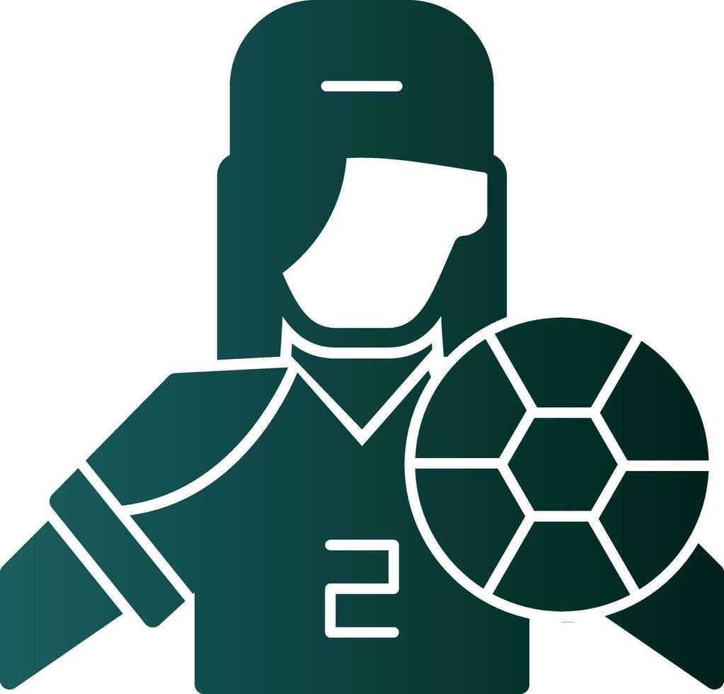 Football player Vector Icon Design