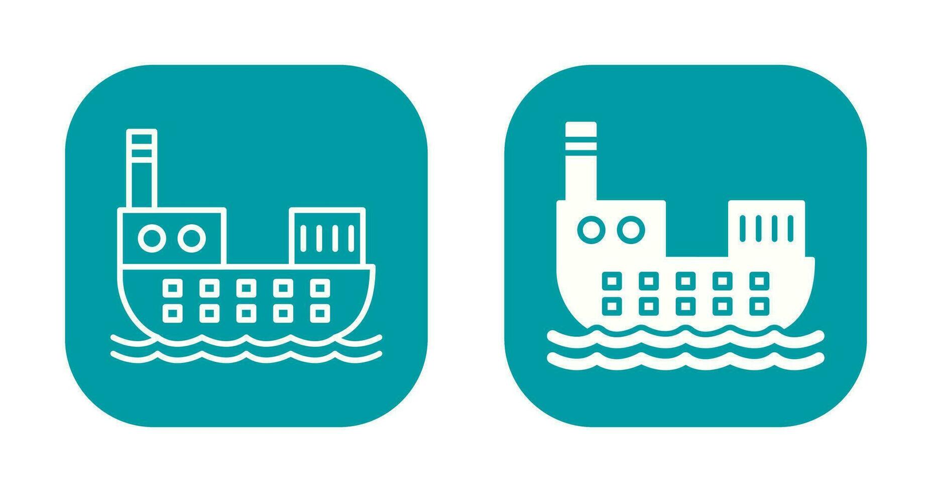 Cargo Ship Vector Icon