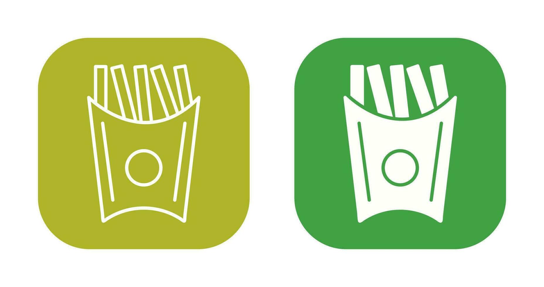 Unique French Fries Vector Icon