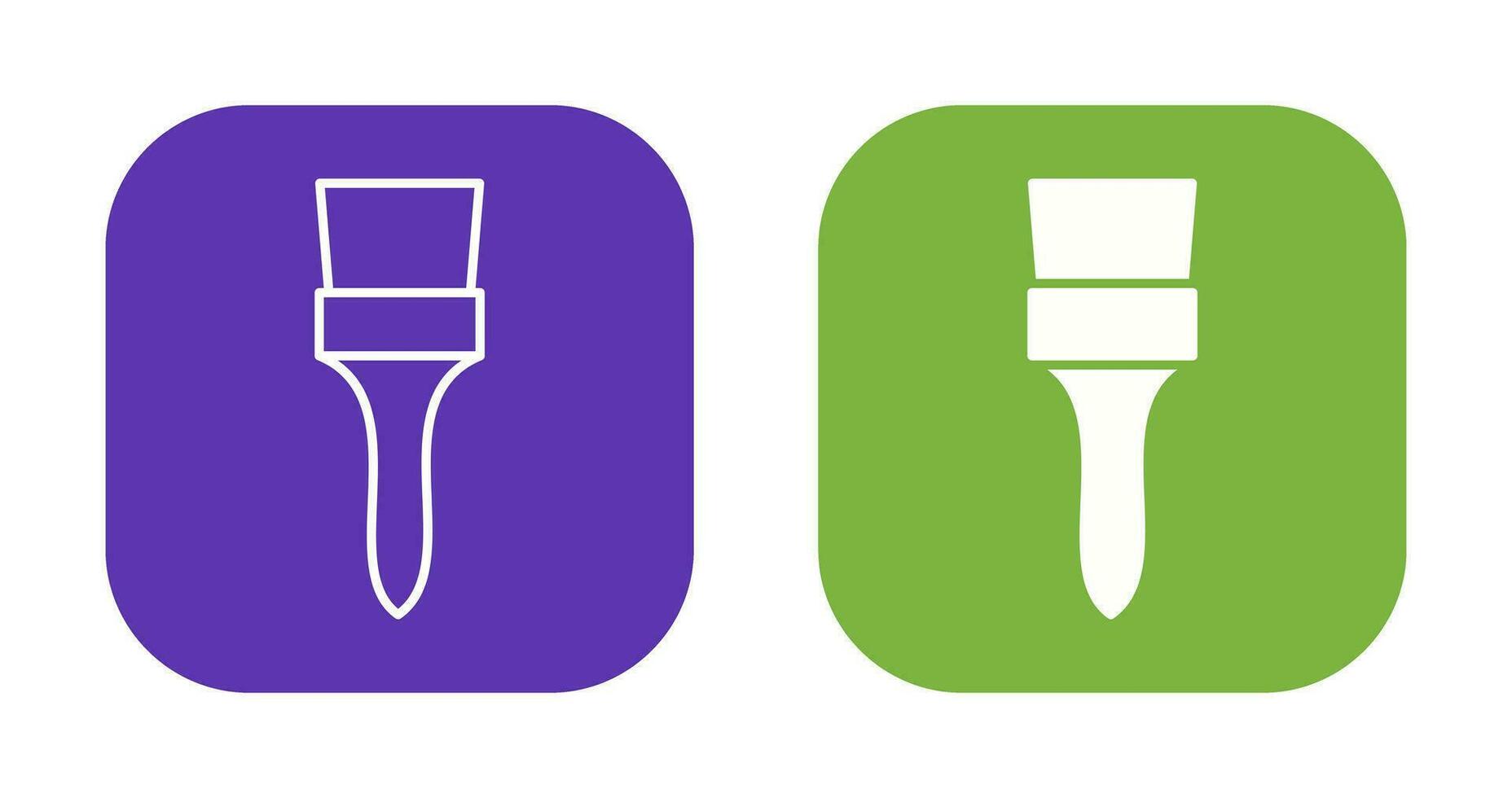 Unique Brush Vector Icon