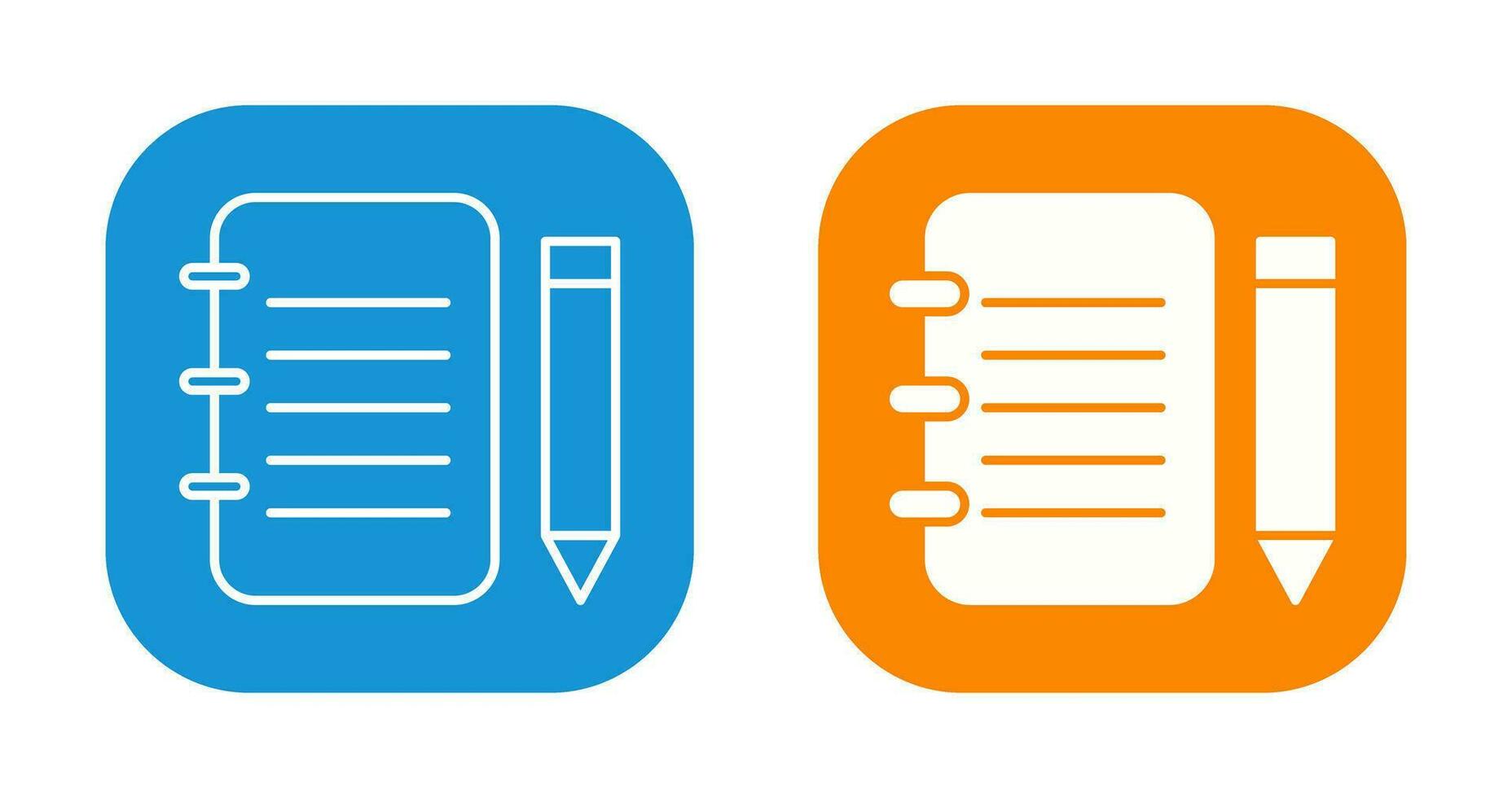 Unique Notepad Vector Icon