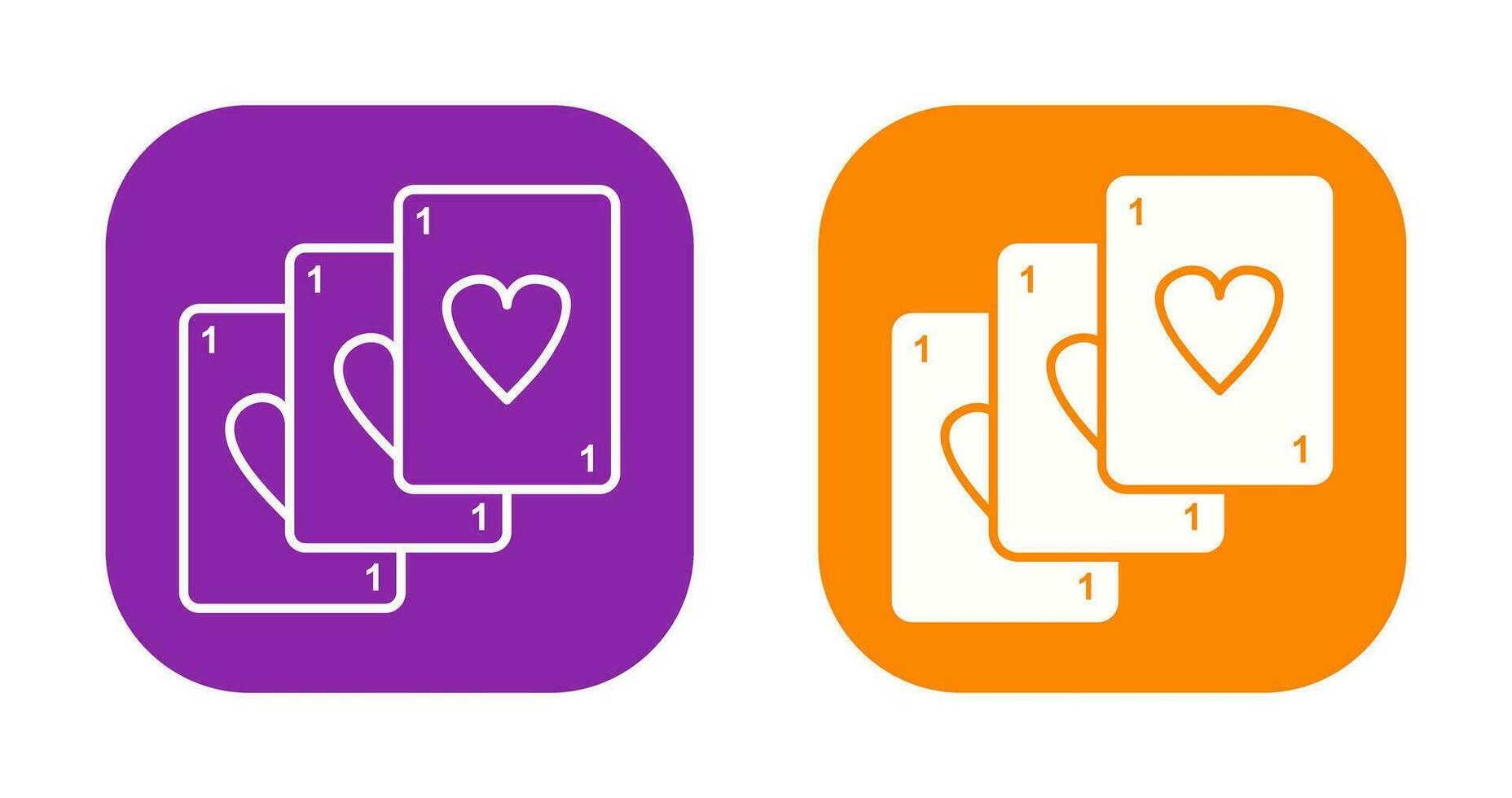 Unique Deck of Cards Vector Icon
