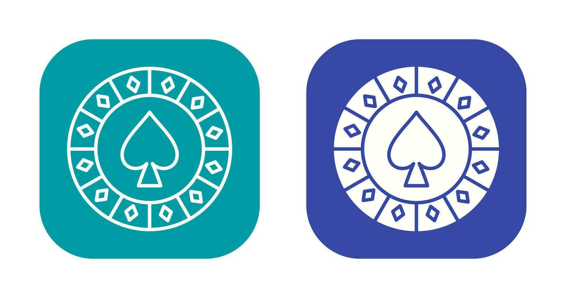 Spade Chip Vector Icon