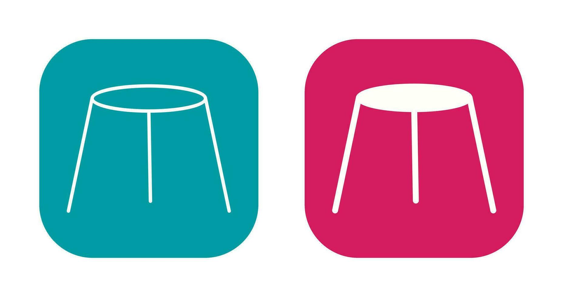 Unique Stool Vector Icon