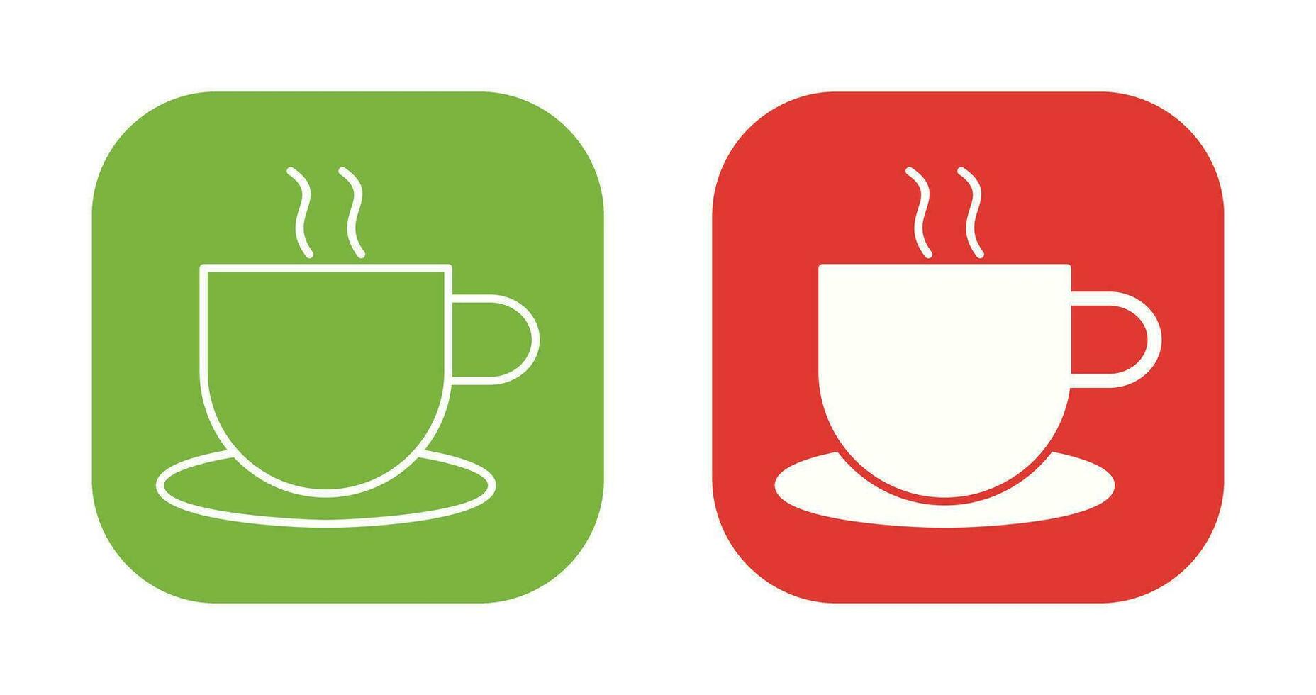 Unique Hot Coffee Vector Icon