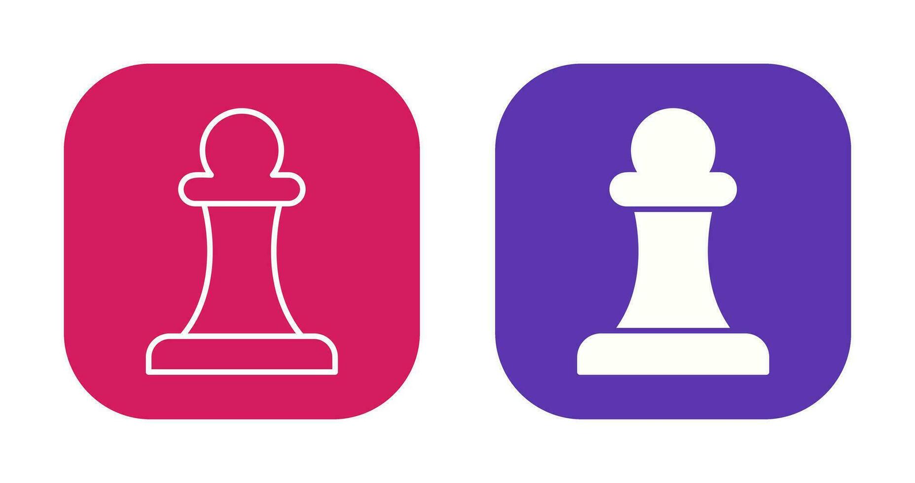 Unique Pawn Vector Icon