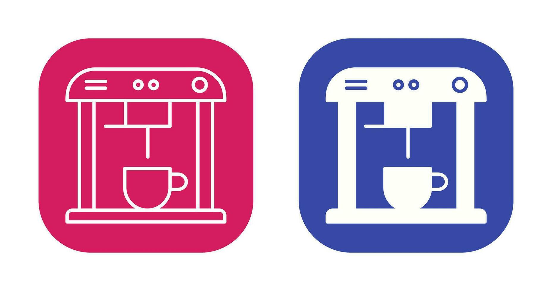 Unique Coffee Machine Vector Icon