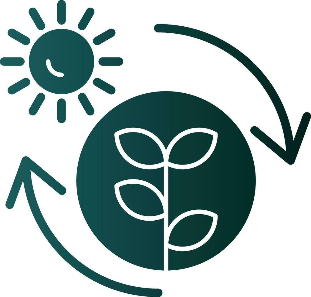Photosynthesis Vector Icon Design