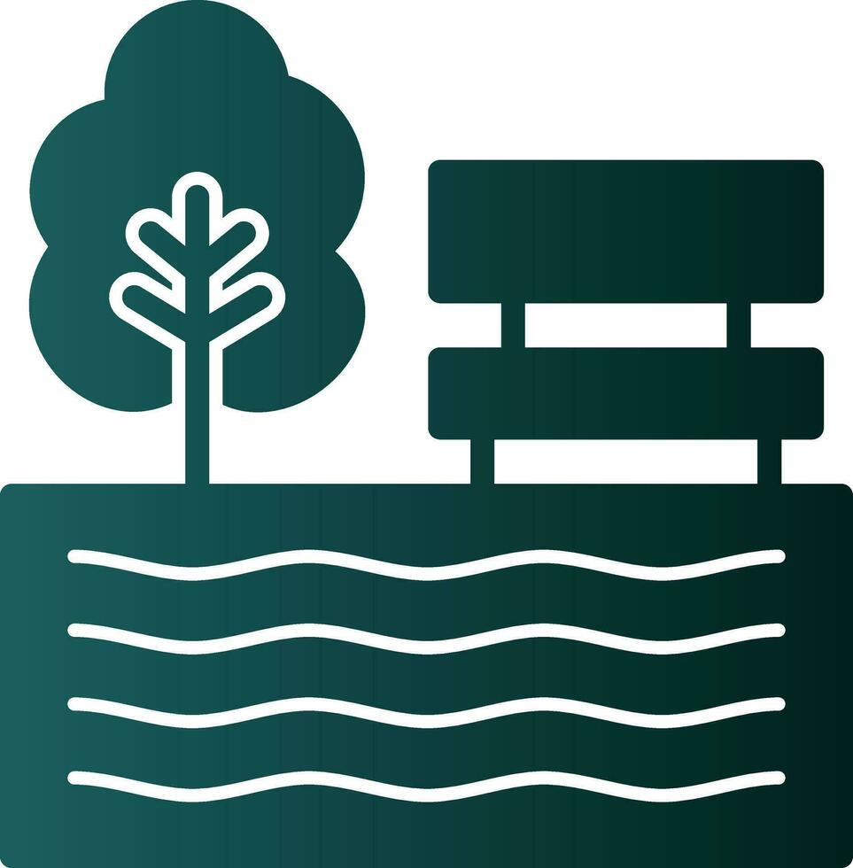 Lake Vector Icon Design