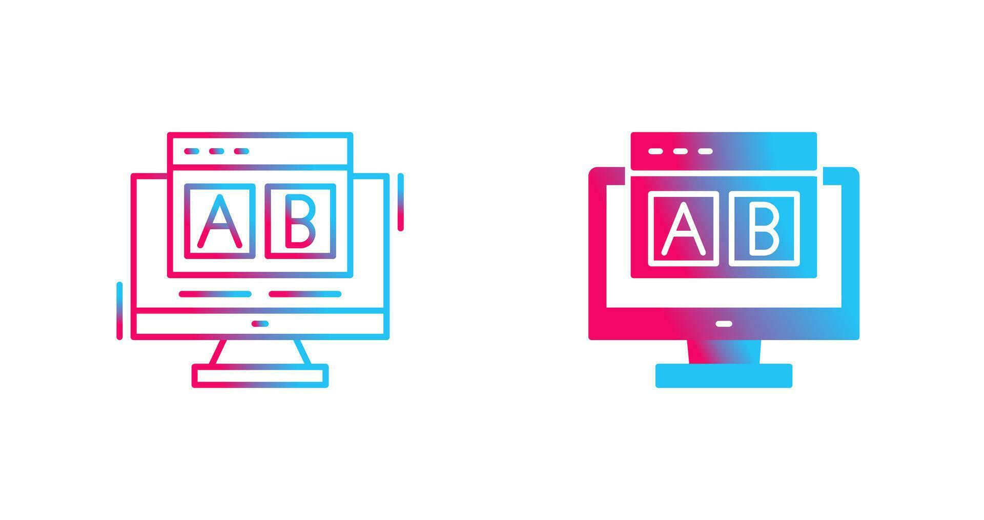 AB Testing Vector Icon 24894451 Vector Art at Vecteezy