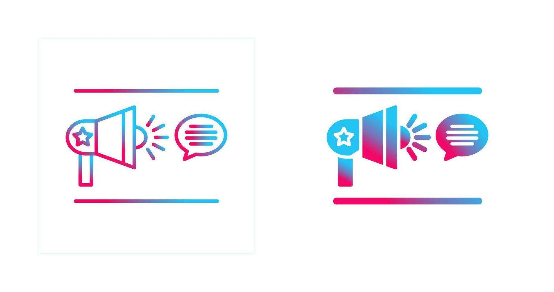 Freedom Of Speech Vector Icon