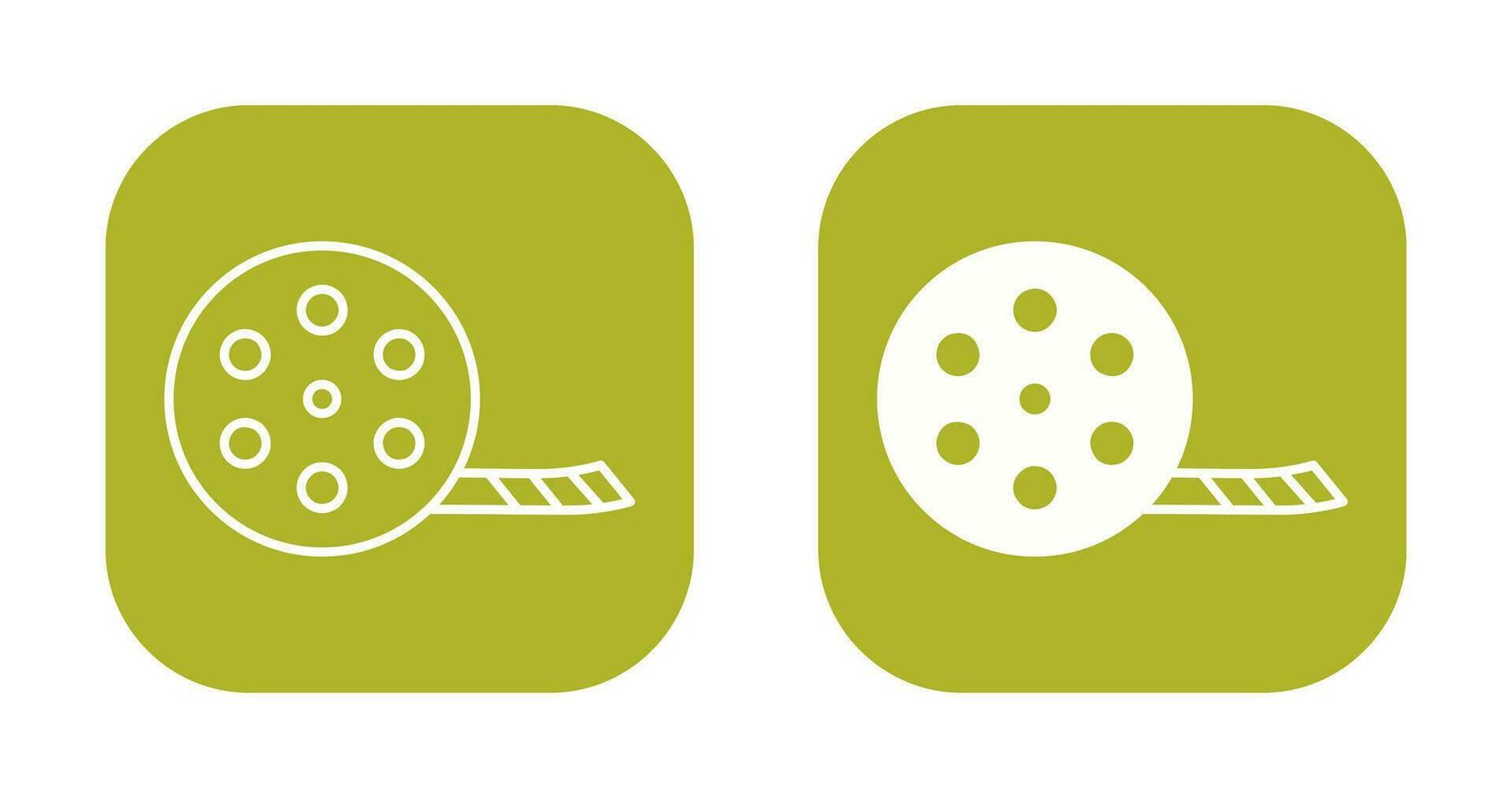 Unique Film Reel Vector Icon