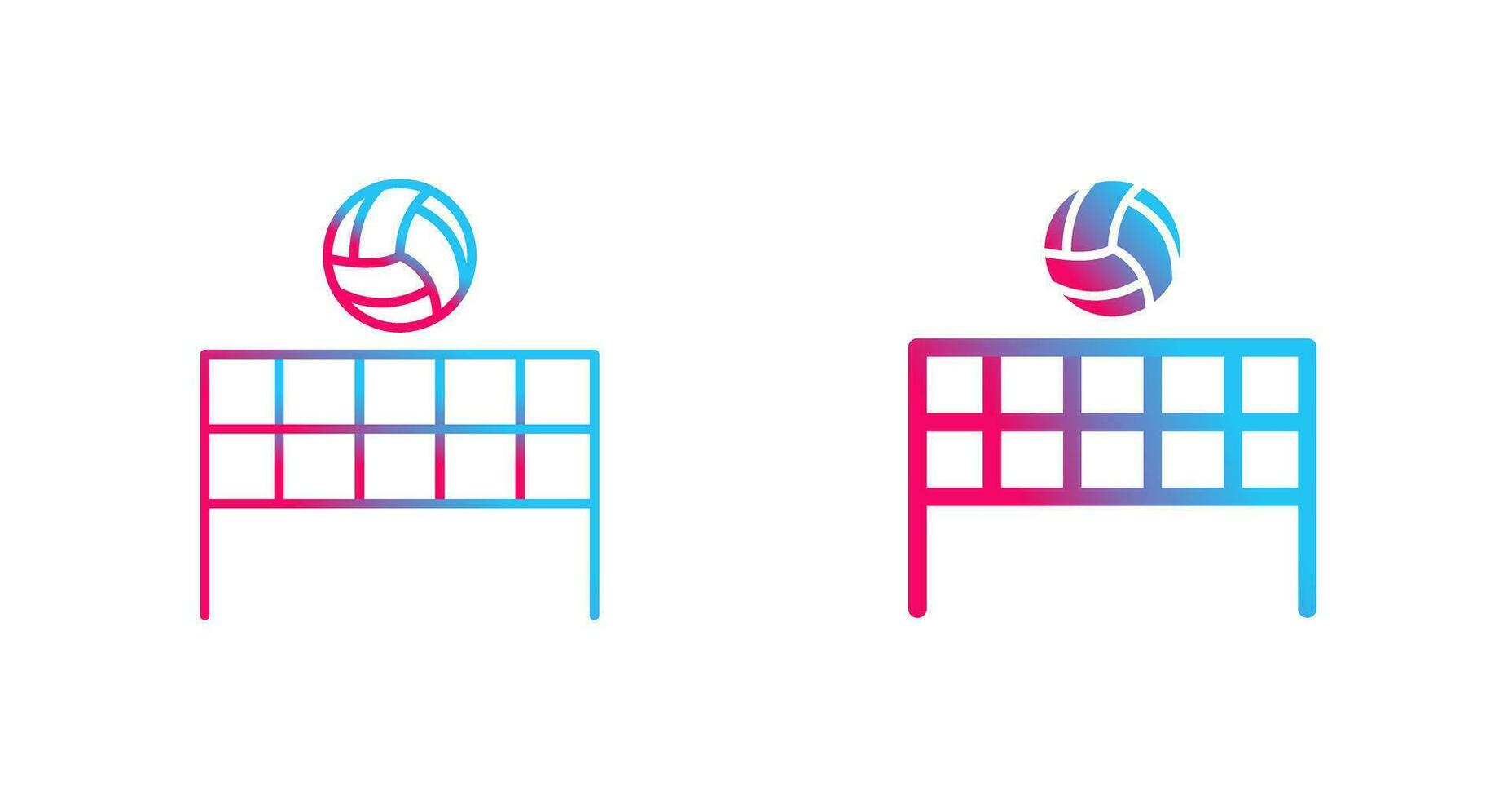 Beach Volleyball Vector Icon