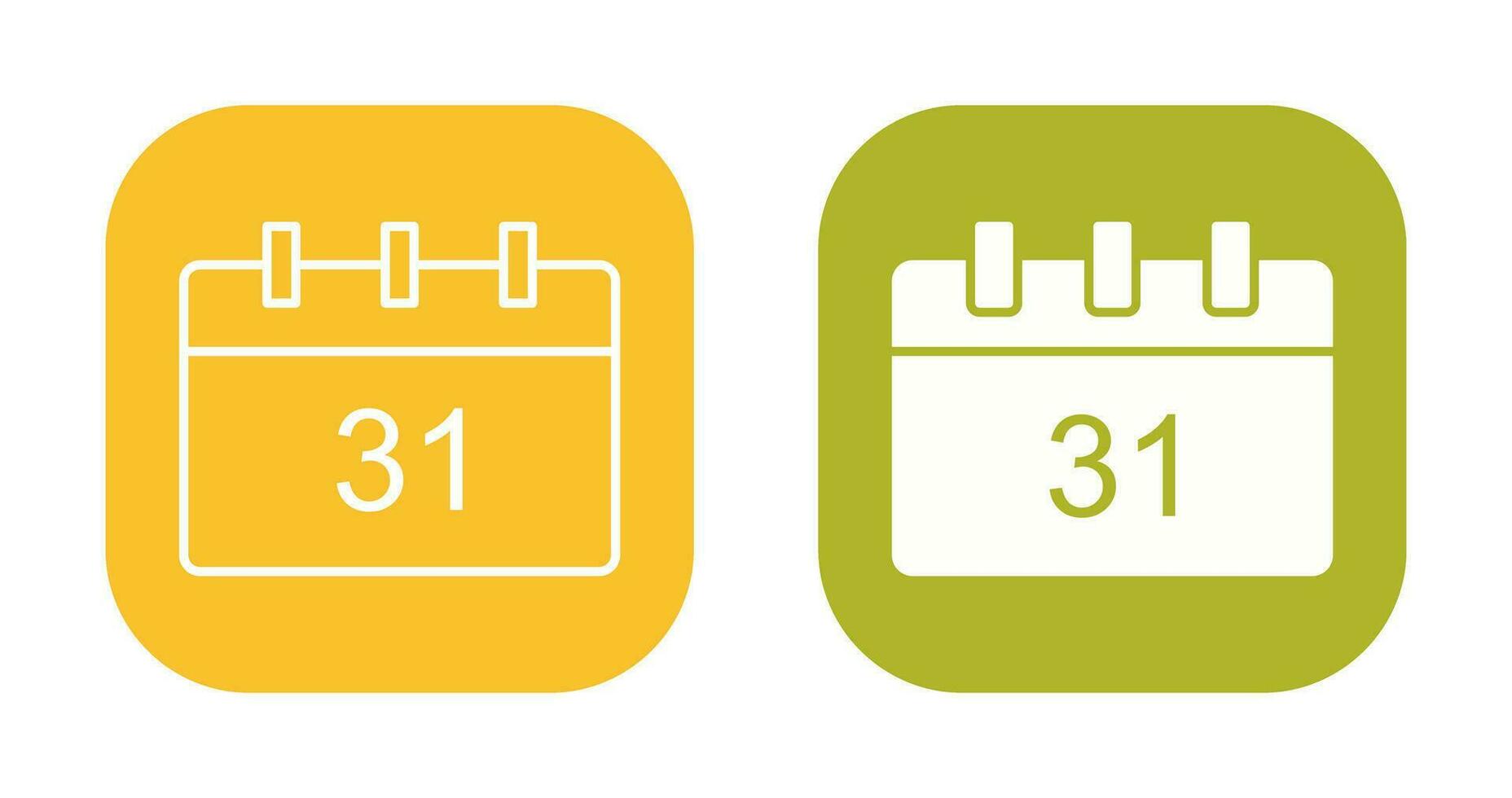 Unique Calendar Vector Icon