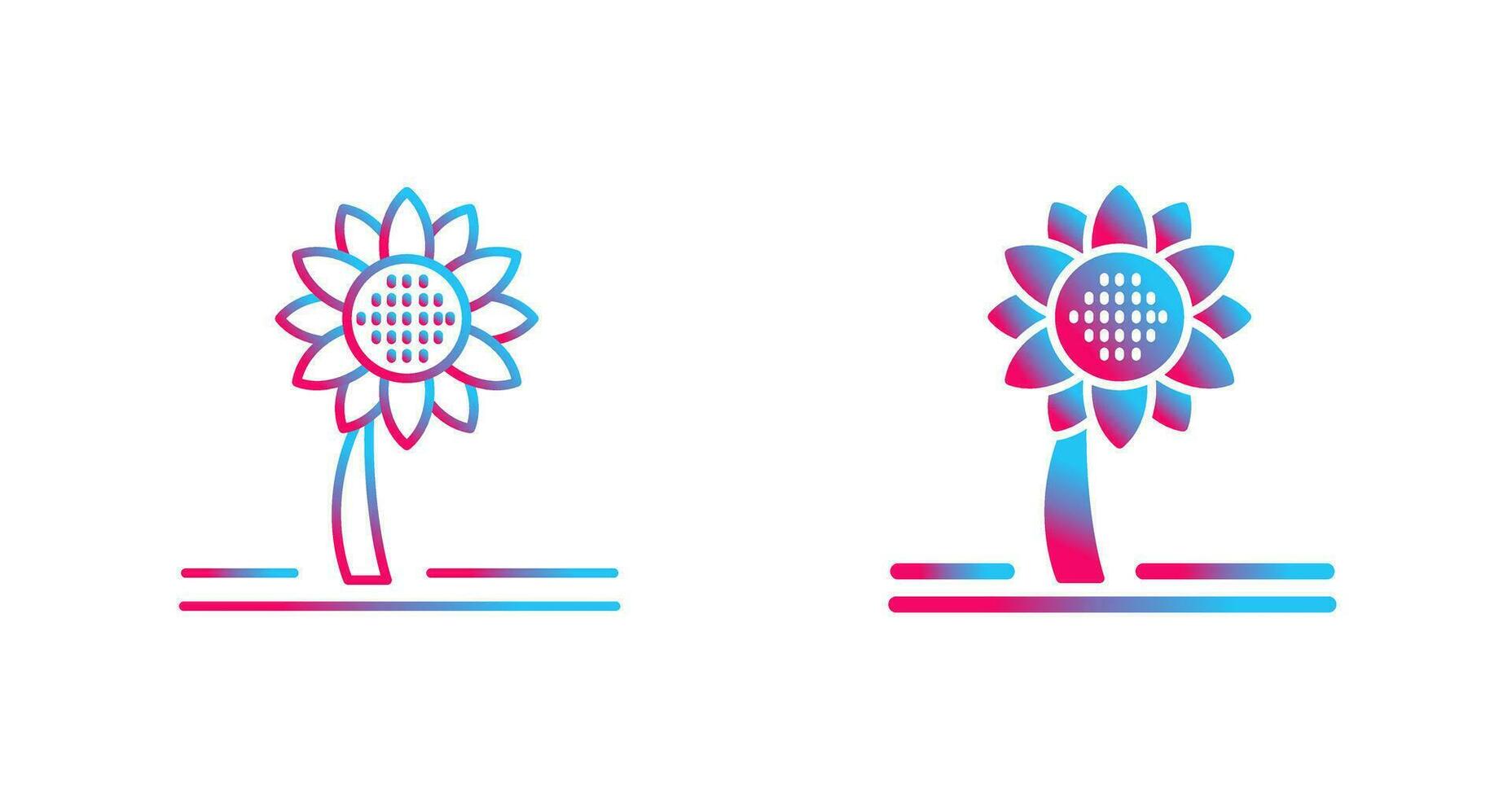 Sunflower Vector Icon