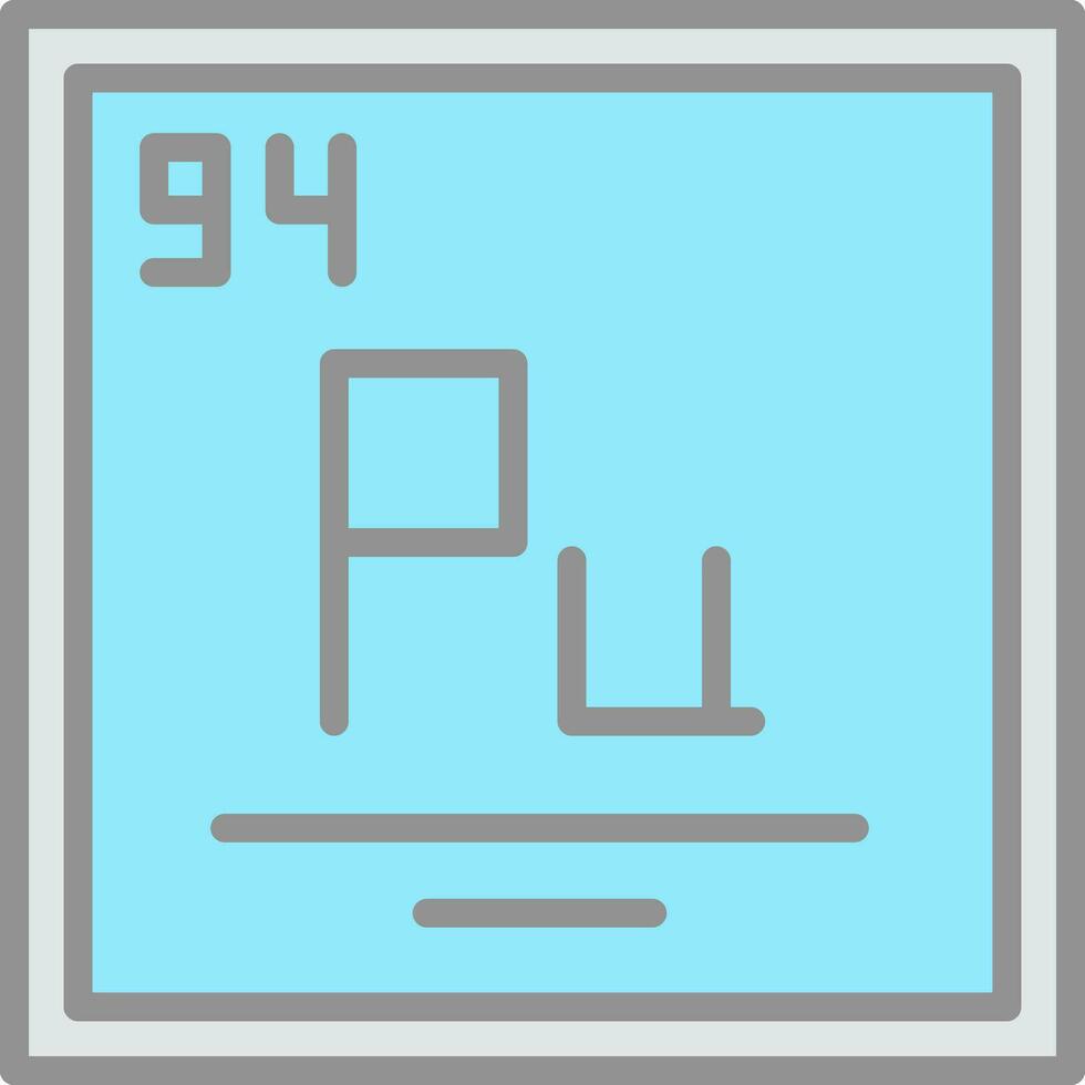 Plutonium Vector Icon Design