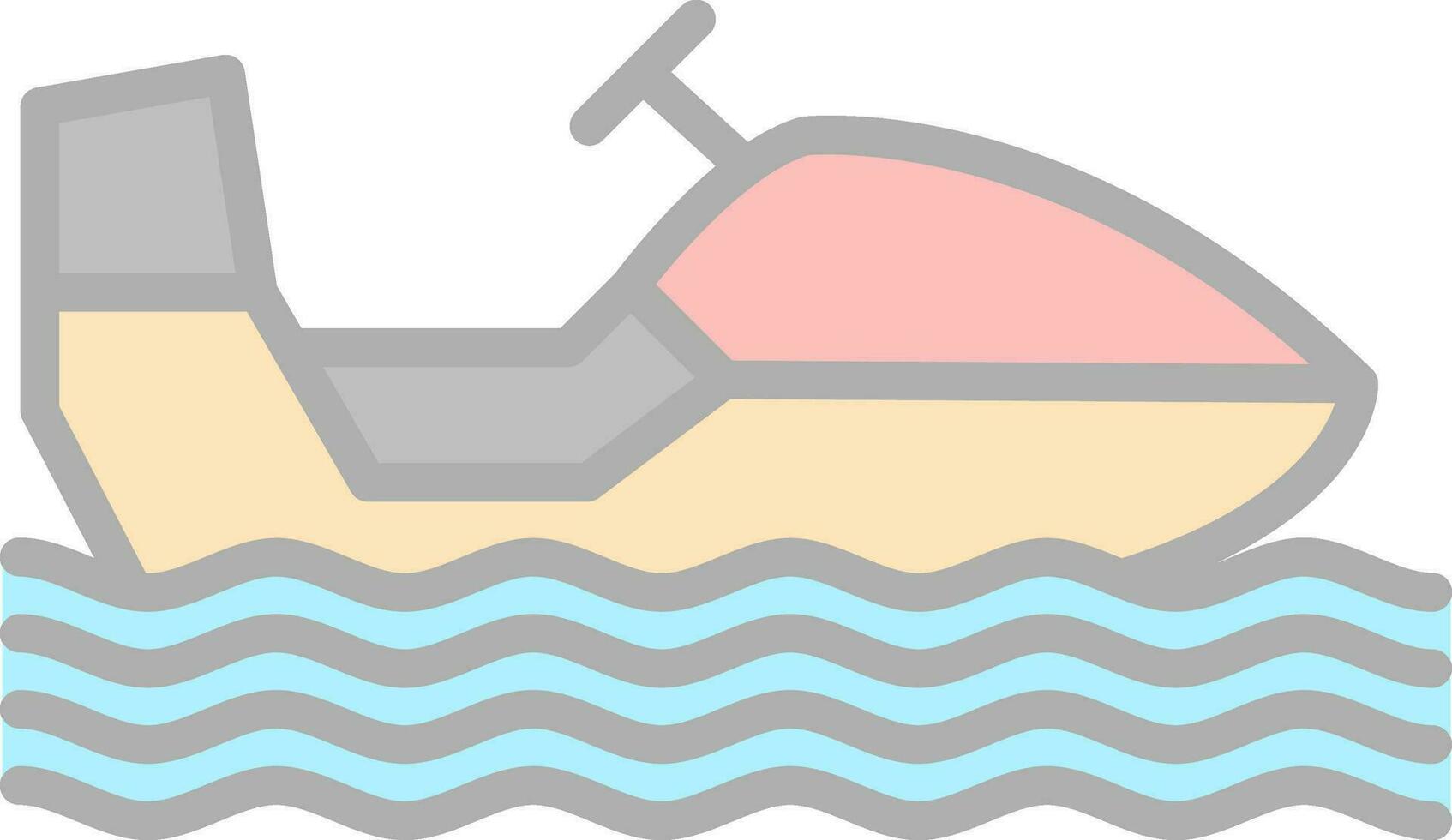 Snowmobile Vector Icon Design