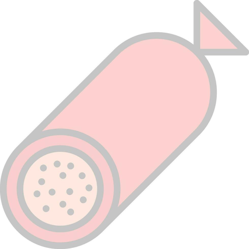 diseño de icono de vector de salami