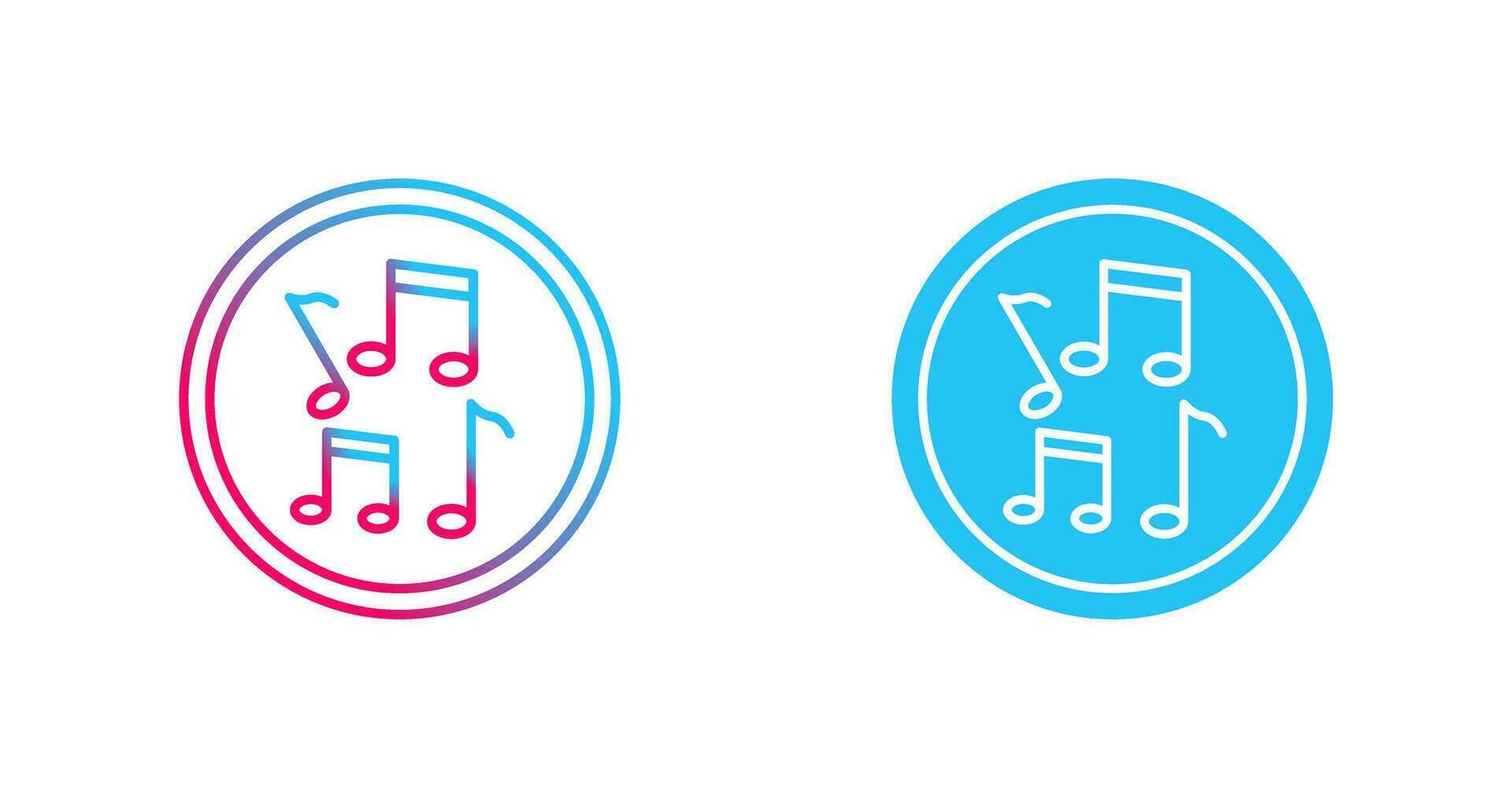 Musical Notes Vector Icon