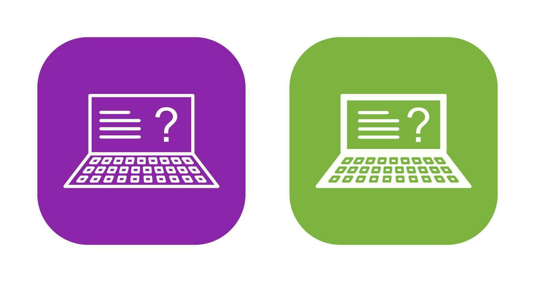 Unique Online Exam Vector Icon