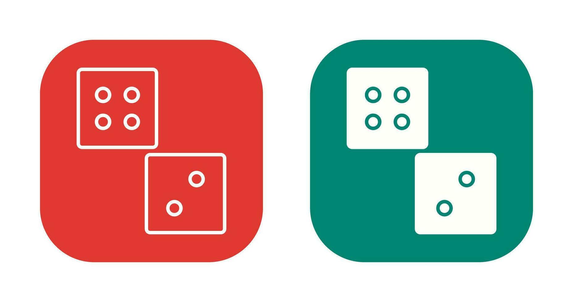 Unique Dice Vector Icon